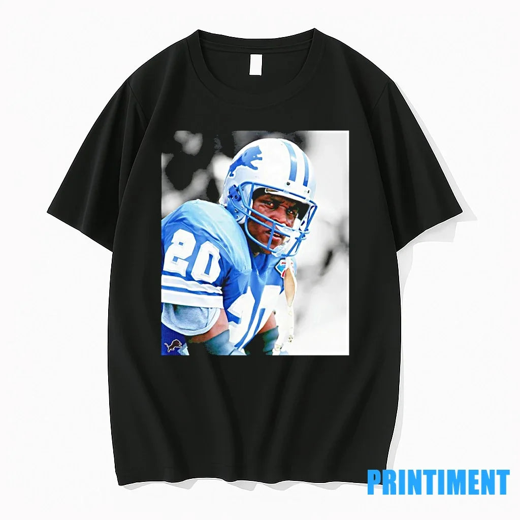 Barry Sanders Detroit Lions Portrait Sweater - Adult & Kids T-Shirts, Sweatshirts & Hoodies apparel design preview 1