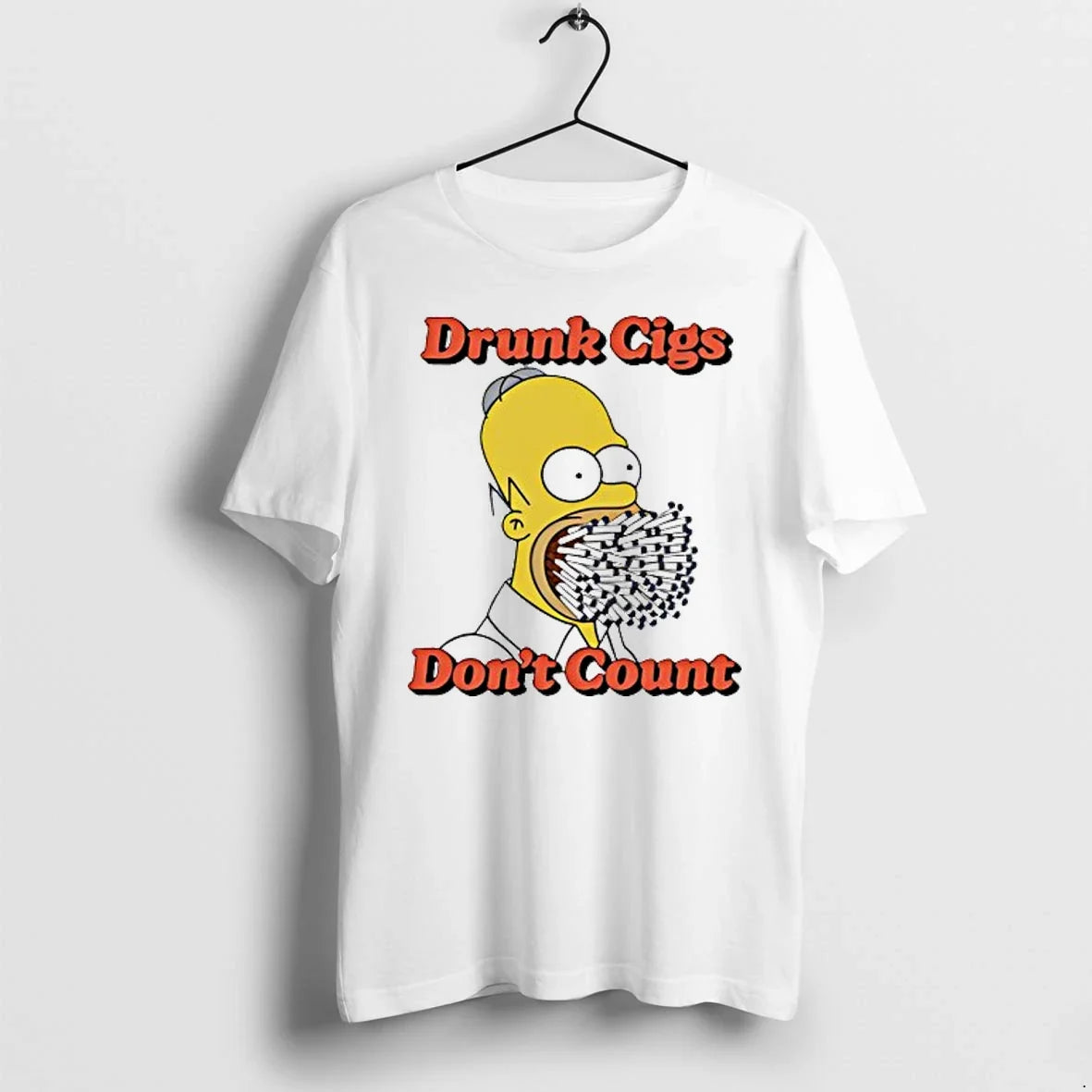 Bart Drunk Cigs Dont Count Sweater - Adult & Kids T-Shirts, Sweatshirts & Hoodies apparel design preview 1