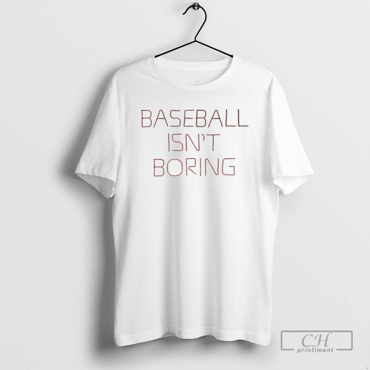 Baseball Isnt Boring - Adult & Kids T-Shirts, Sweatshirts & Hoodies apparel design preview 1