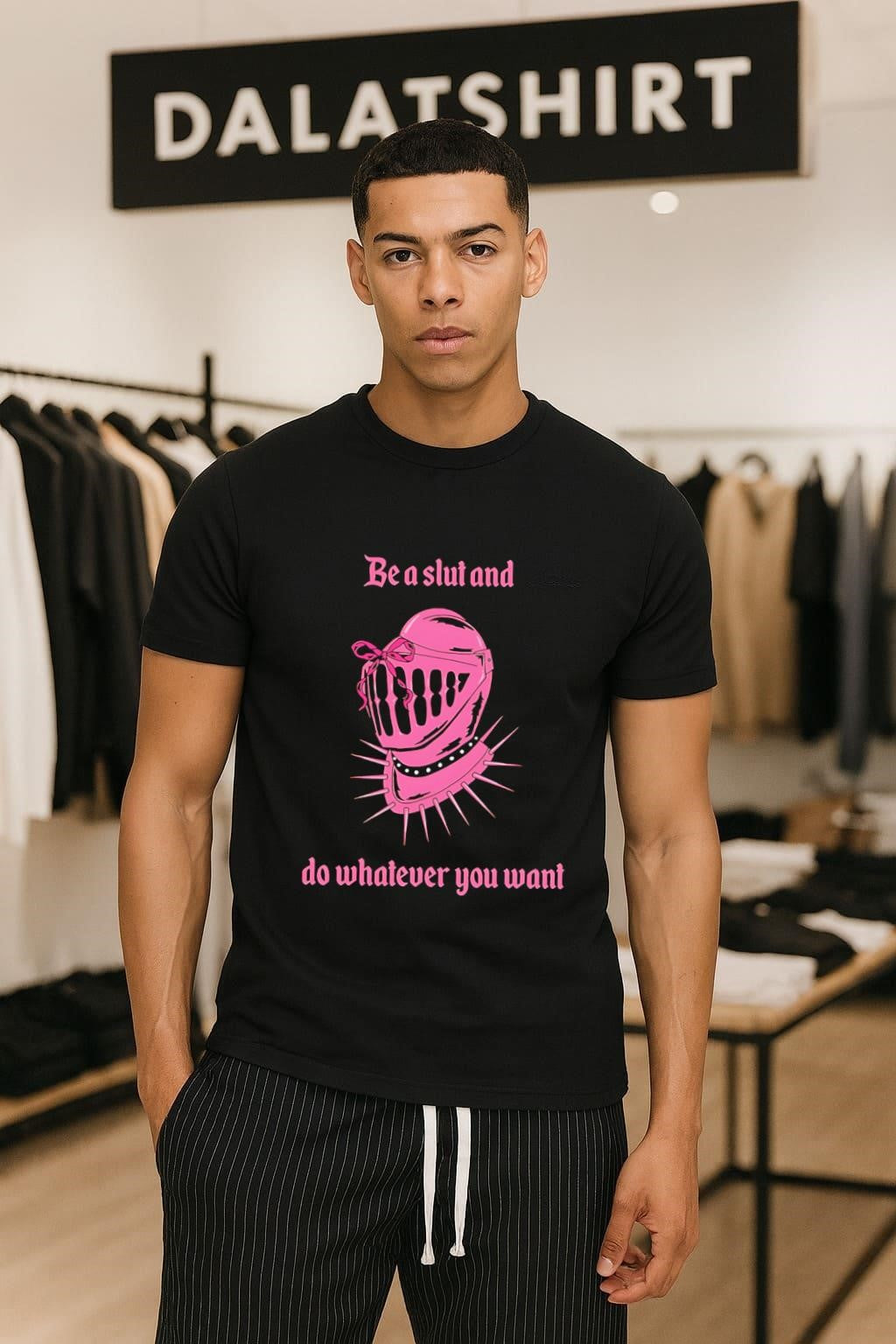Be a Slut and Do Whatever You Want Knight Helmet - Adult & Kids T-Shirts, Sweatshirts & Hoodies apparel design preview 1