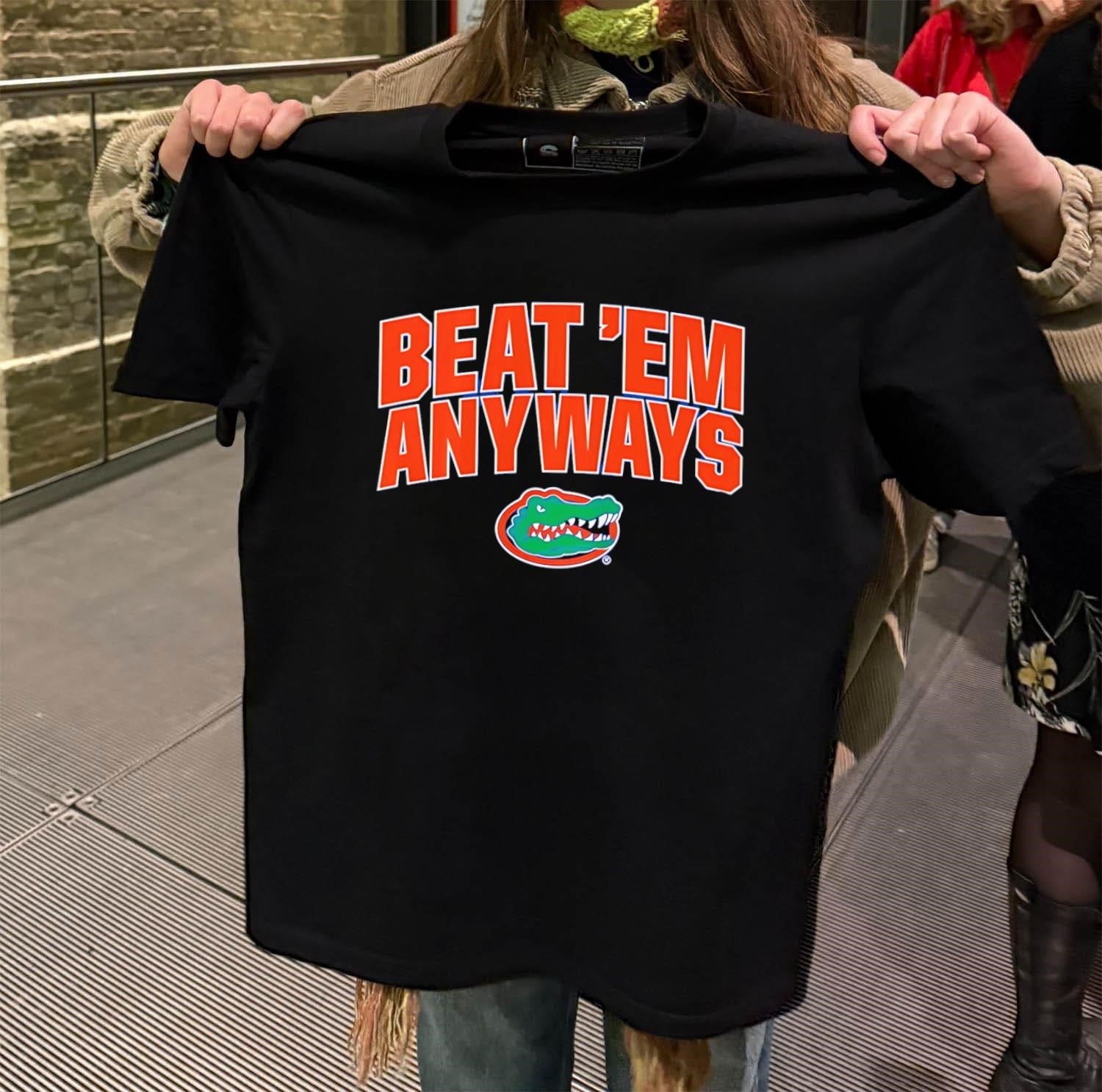 Beat Em Anyways Florida Gators Logo Sports Graphic - Adult & Kids T-Shirts, Sweatshirts & Hoodies apparel design preview 2