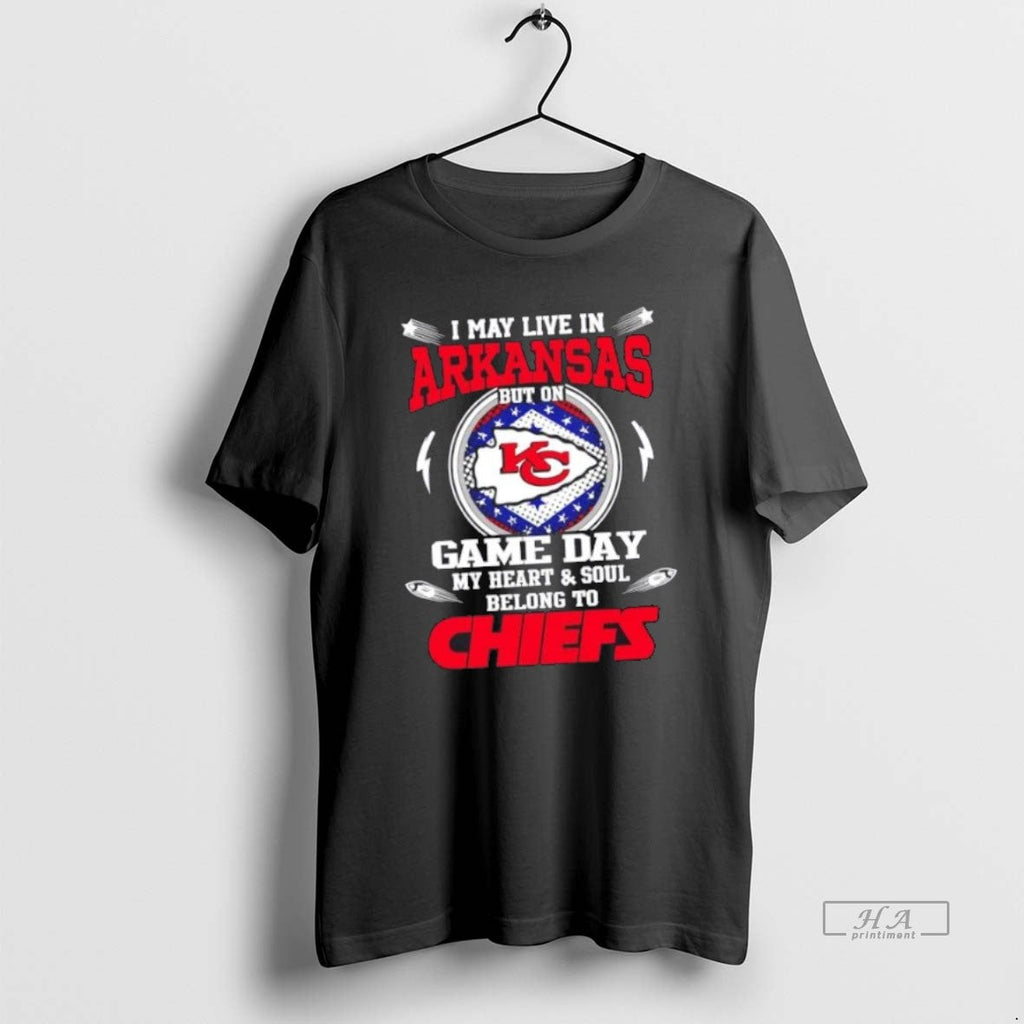 Best Official I May Live In Arkansas But On Game Day - Adult & Kids T-Shirts, Sweatshirts & Hoodies apparel design preview 1