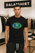 Seattle Football Est 1974 Flying Hawk Inside Shape - Adult & Kids T-Shirts, Sweatshirts & Hoodies apparel design preview 1
