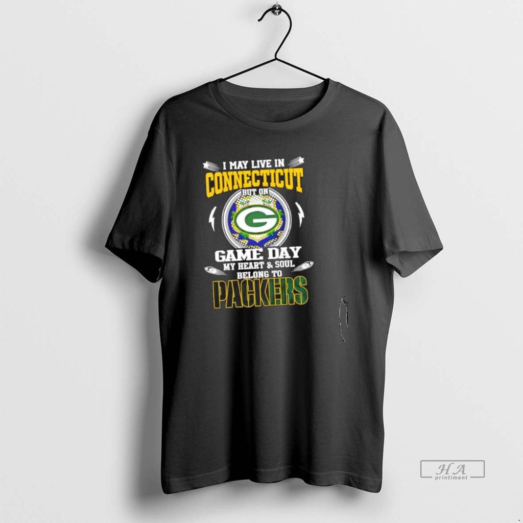 Best Trendy I May Live In Connecticut But On Game Day - Adult & Kids T-Shirts, Sweatshirts & Hoodies apparel design preview 1