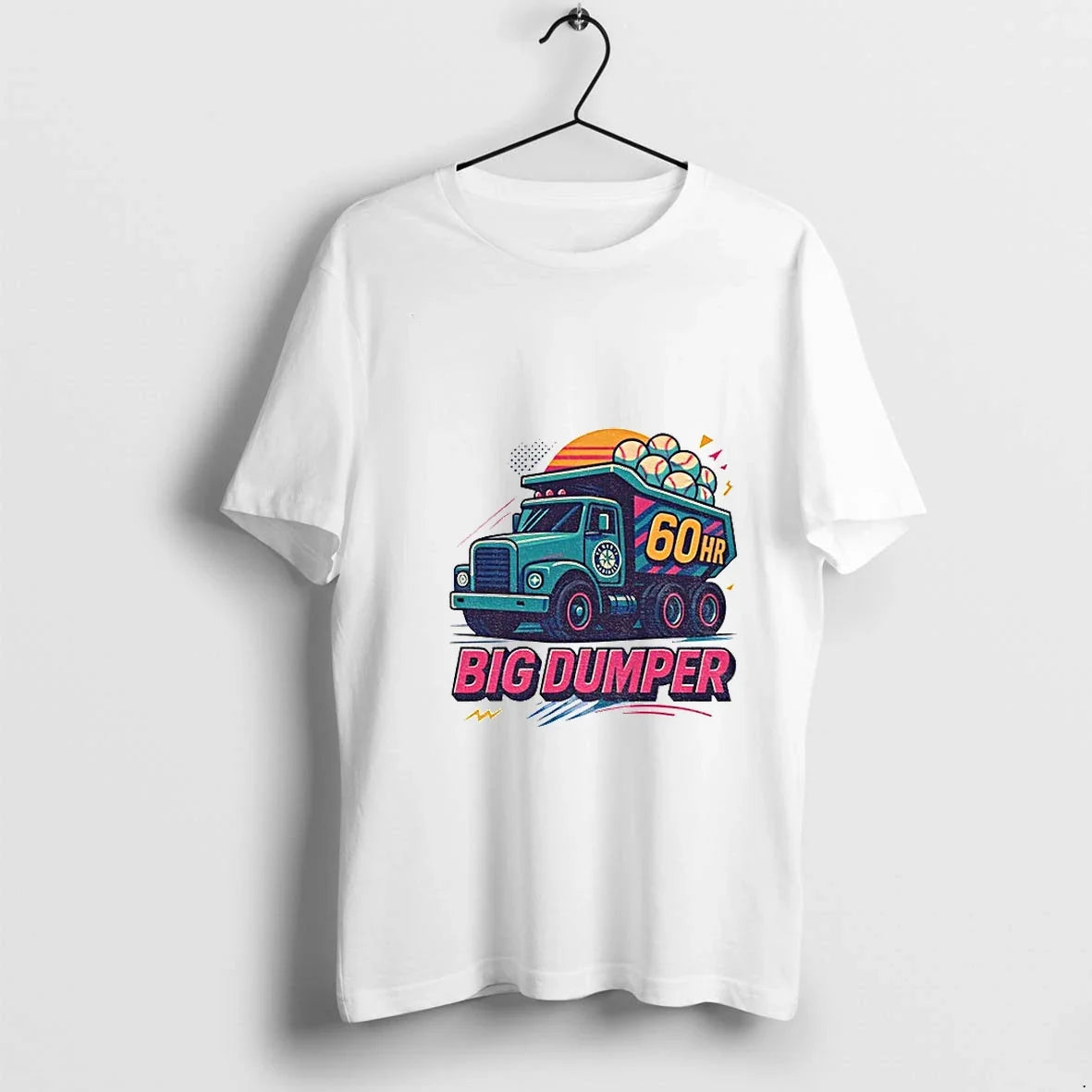 Big Dumper 60 Home Runs Cal Raleigh Seattle Mariners - Adult & Kids T-Shirts, Sweatshirts & Hoodies apparel design preview 1