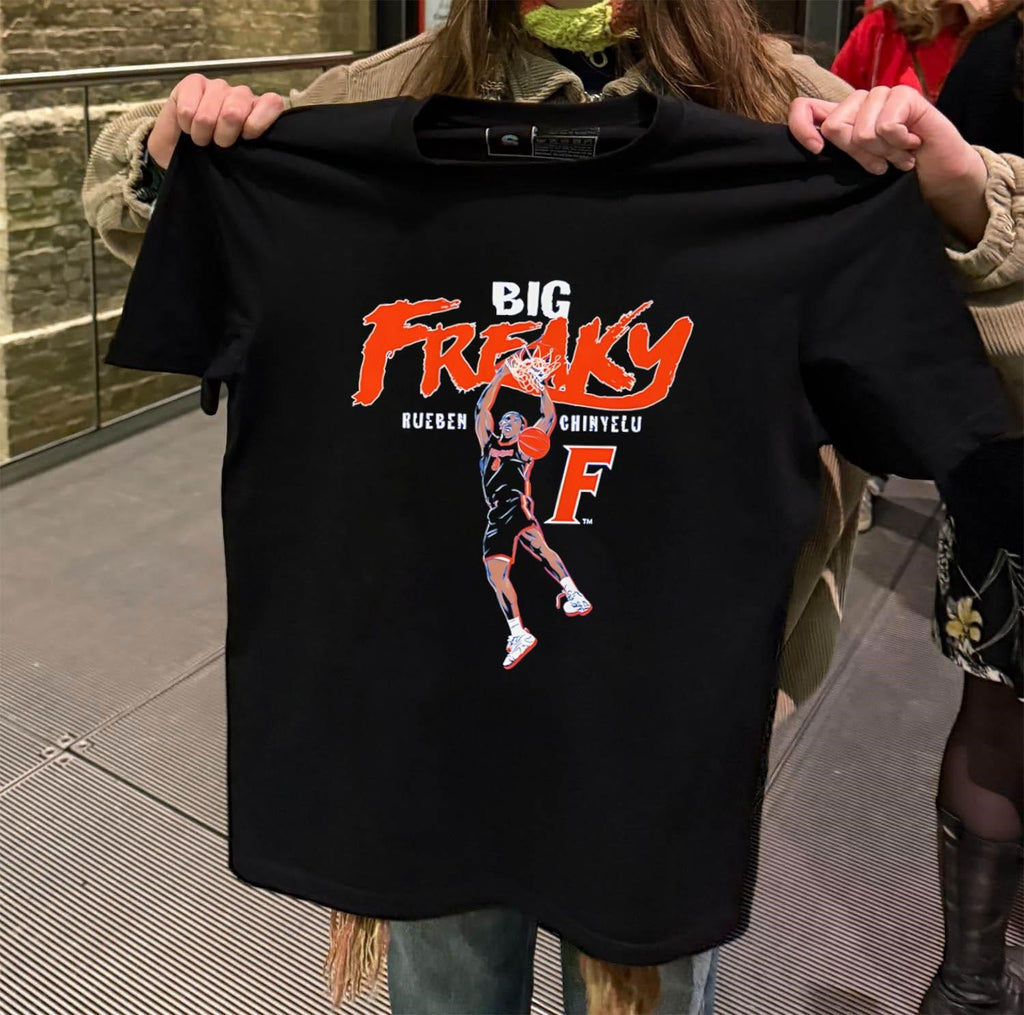 Big Freaky Rueben Chinyelu Florida Basketball Dunk - Adult & Kids T-Shirts, Sweatshirts & Hoodies apparel design preview 2