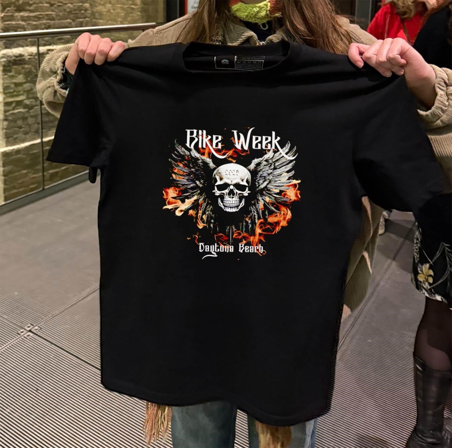 Bike Week 2025 wings Skull - Adult & Kids T-Shirts, Sweatshirts & Hoodies apparel design preview 2