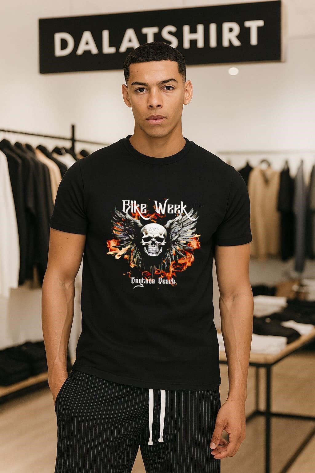 Bike Week 2025 wings Skull - Adult & Kids T-Shirts, Sweatshirts & Hoodies apparel design preview 1