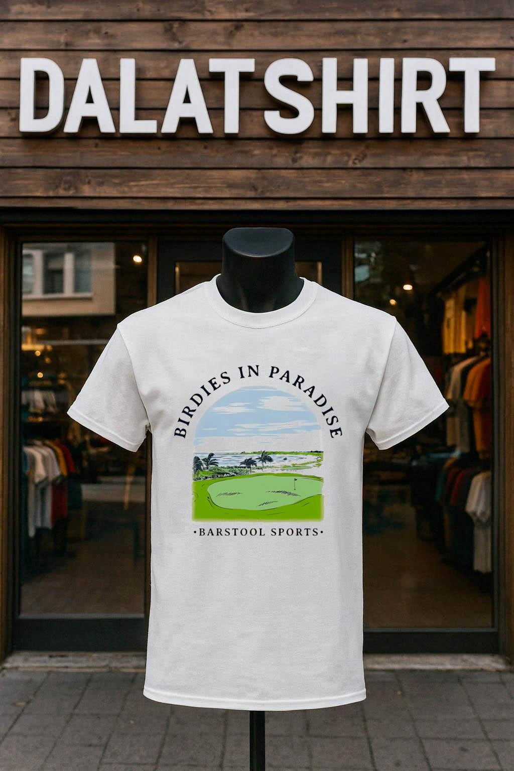 Birdies In Paradise Golf Course Barstool Sports - Adult & Kids T-Shirts, Sweatshirts & Hoodies apparel design preview 1