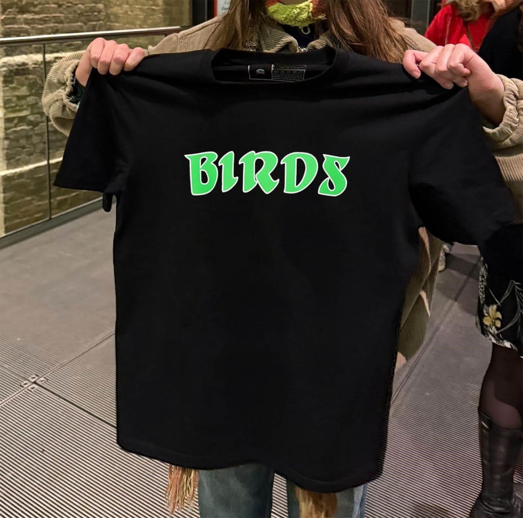 Birds Green Bubble Lettering Streetwear Style - Adult & Kids T-Shirts, Sweatshirts & Hoodies apparel design preview 2