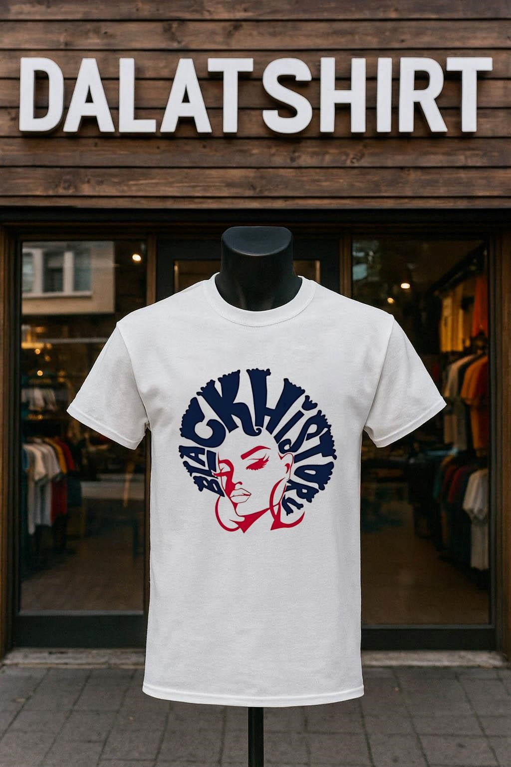 Black History Month Afro Woman Graphic Art - Adult & Kids T-Shirts, Sweatshirts & Hoodies apparel design preview 1