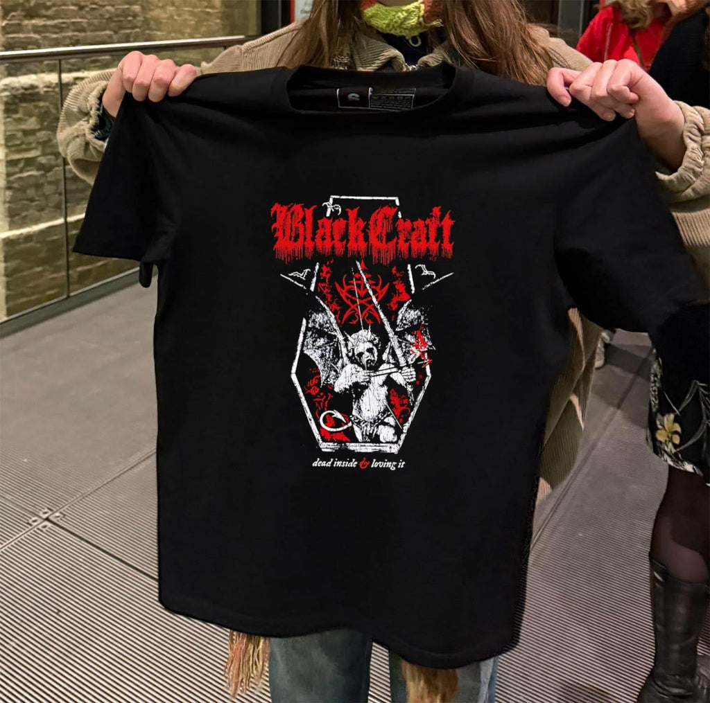 BlackCraft Dead Inside and Loving It Gothic Demon - Adult & Kids T-Shirts, Sweatshirts & Hoodies apparel design preview 2