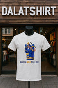 Blue and Gold Til I Die Hockey Fans Goal Celebration - Adult & Kids T-Shirts, Sweatshirts & Hoodies apparel design preview 1