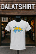 Blue and Yellow Stylized Electric Wolf Lightning - Adult & Kids T-Shirts, Sweatshirts & Hoodies apparel design preview 1