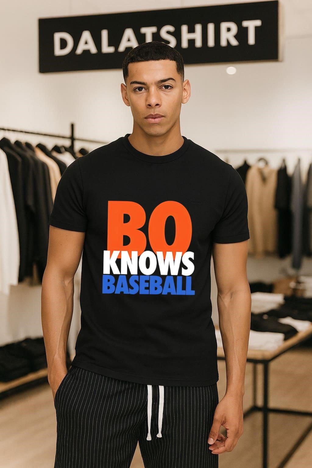 Bo Knows Baseball - Adult & Kids T-Shirts, Sweatshirts & Hoodies apparel design preview 1