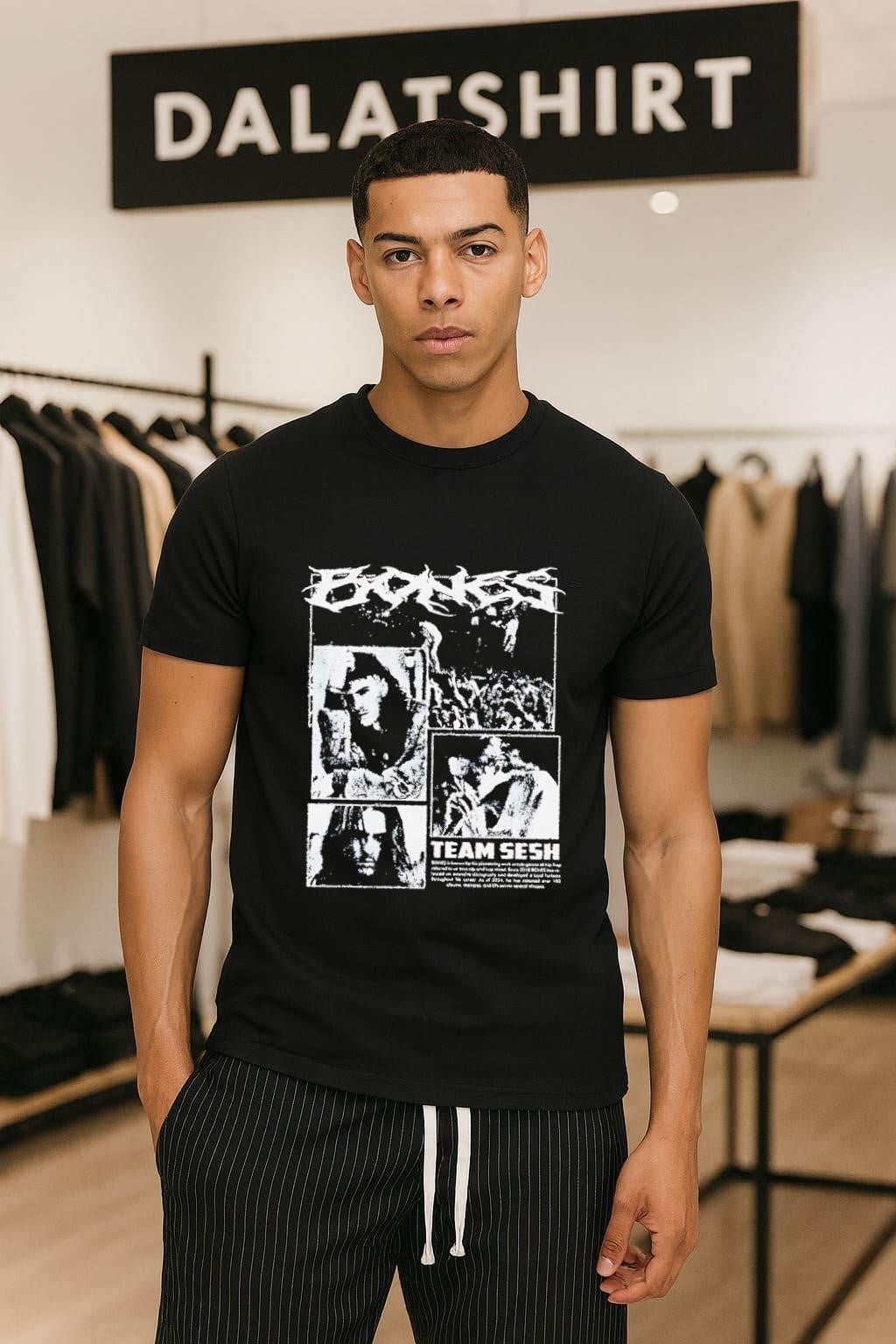 Bones Team Sesh Discography Artist Photo - Adult & Kids T-Shirts, Sweatshirts & Hoodies apparel design preview 1