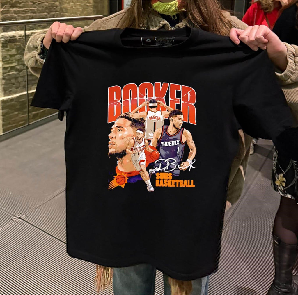 Booker Phoenix Suns Basketball Devin Signature - Adult & Kids T-Shirts, Sweatshirts & Hoodies apparel design preview 2