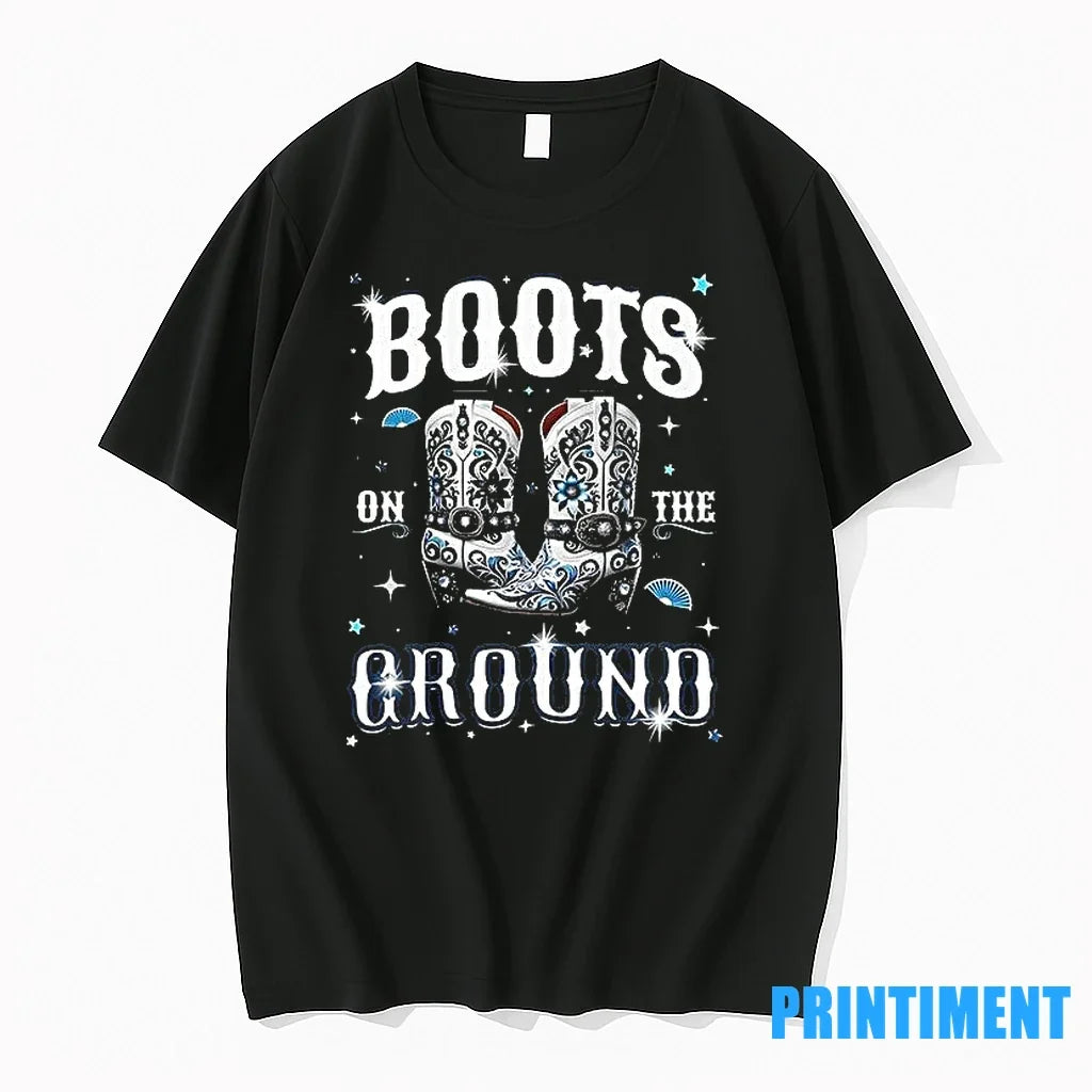 Boots On The Ground Cowgirl Style Sweater - Adult & Kids T-Shirts, Sweatshirts & Hoodies apparel design preview 1