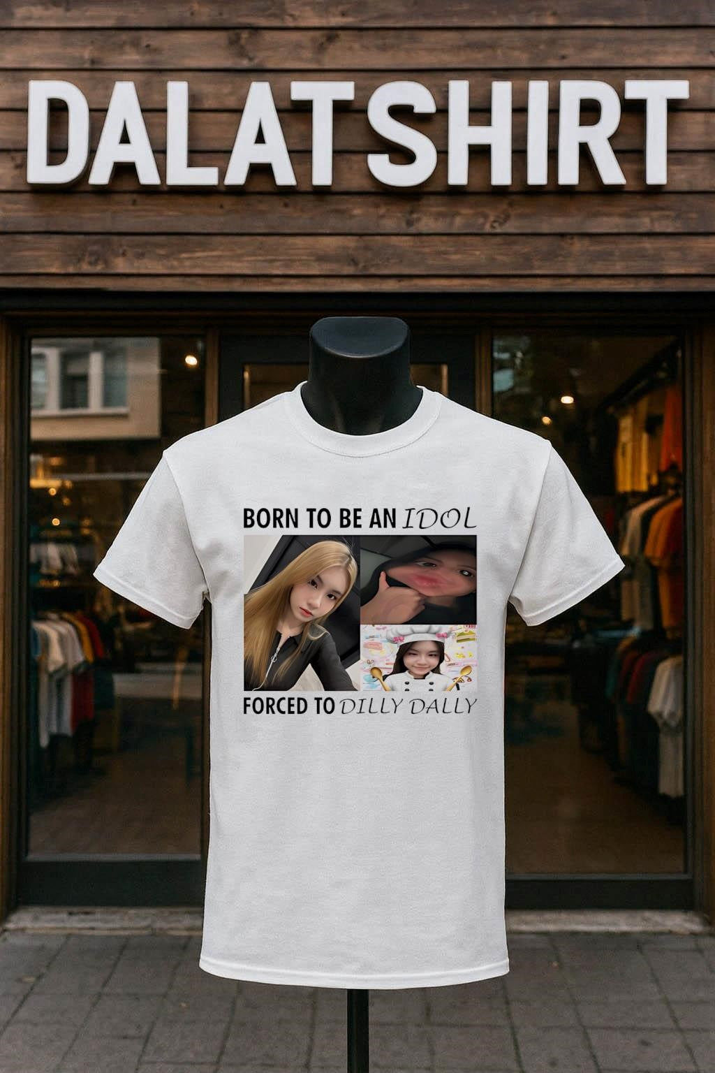 Born To Be An Idol Forced Dilly Dally - Adult & Kids T-Shirts, Sweatshirts & Hoodies apparel design preview 1