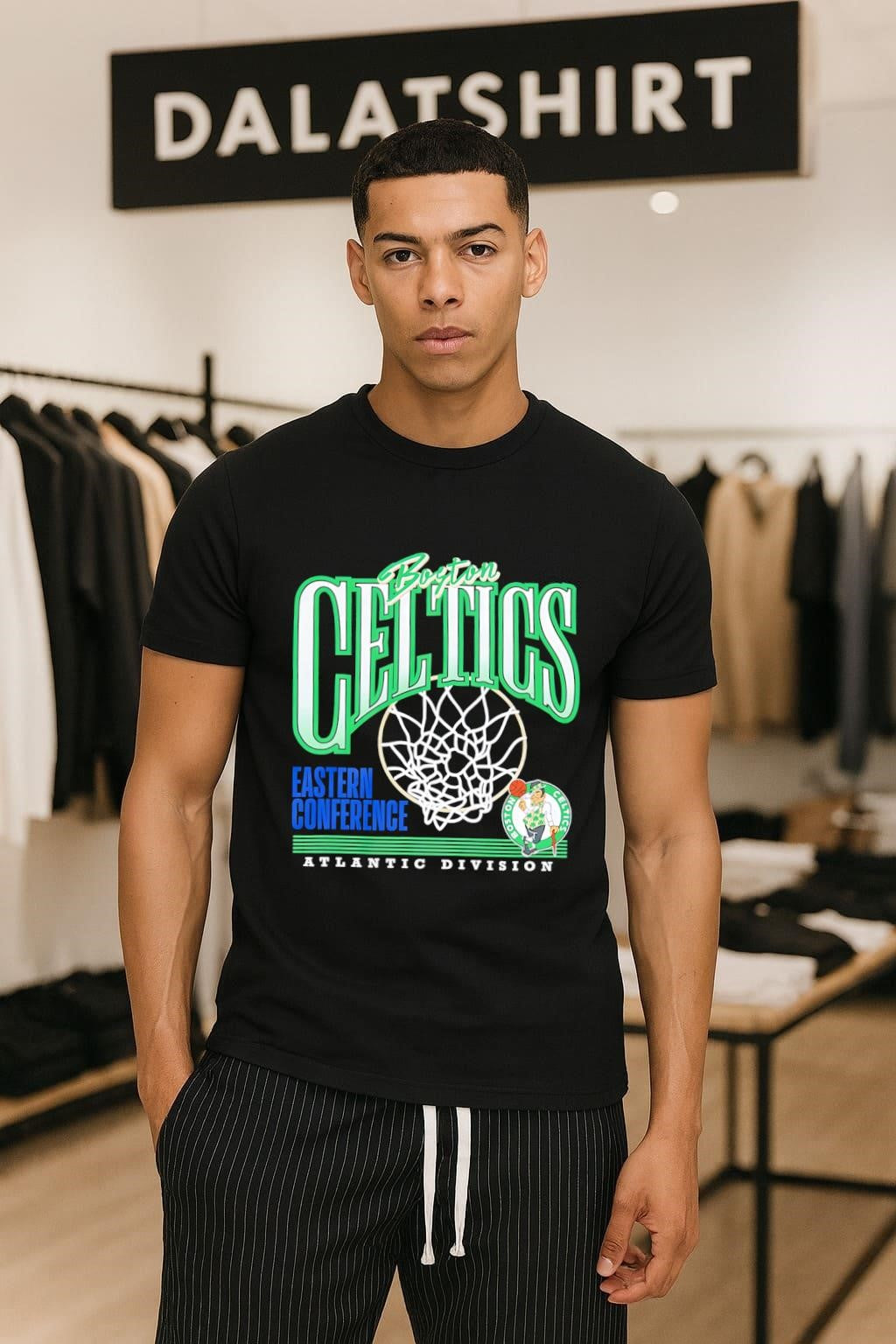 Boston Celtics Eastern Conference Atlantic Division - Adult & Kids T-Shirts, Sweatshirts & Hoodies apparel design preview 1