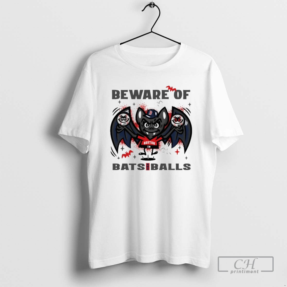 Boston Red Sox Beware Of Bats And Balls October - Adult & Kids T-Shirts, Sweatshirts & Hoodies apparel design preview 1