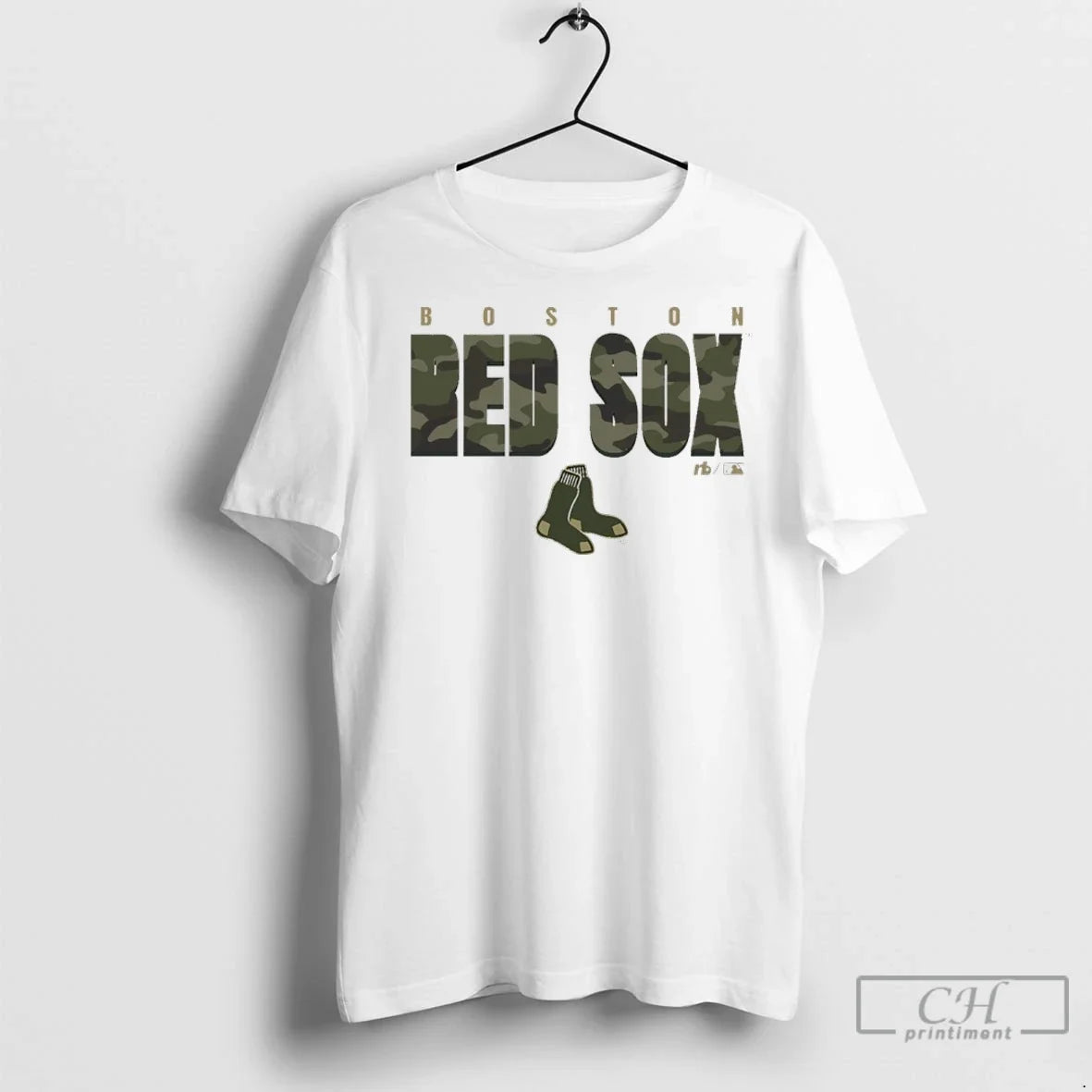Boston Red Sox Camo Mlb Postseason 2025 - Adult & Kids T-Shirts, Sweatshirts & Hoodies apparel design preview 1
