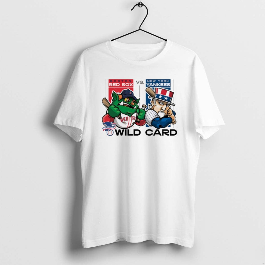 Boston Red Sox Vs New York Yankees 2025 Mlb Wild Card - Adult & Kids T-Shirts, Sweatshirts & Hoodies apparel design preview 1