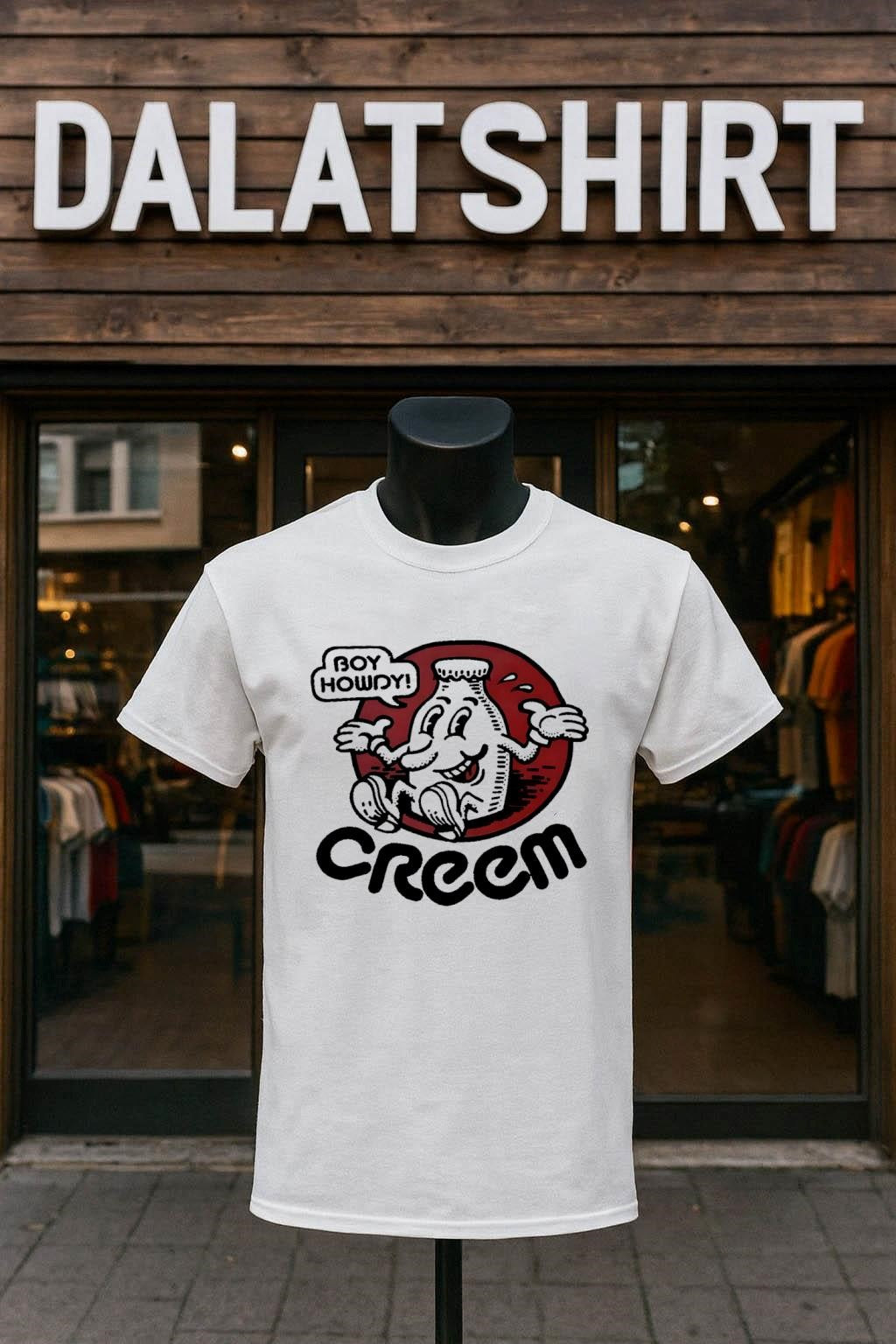 Boy Howdy Creem Magazine Milk Bottle Cartoon Logo - Adult & Kids T-Shirts, Sweatshirts & Hoodies apparel design preview 1