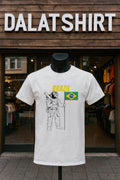 Brazil Astronaut Holding Baseball Bat and Flag of - Adult & Kids T-Shirts, Sweatshirts & Hoodies apparel design preview 1