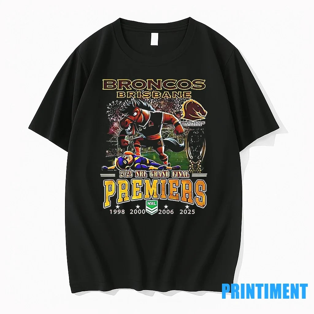 Brisbane Broncos 2025 Nrl Premiers Sweater - Adult & Kids T-Shirts, Sweatshirts & Hoodies apparel design preview 1