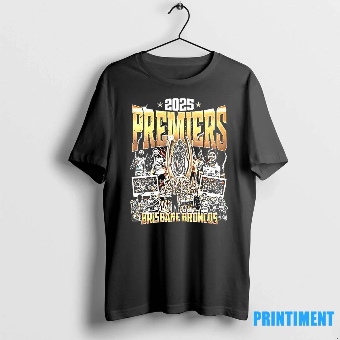 Brisbane Broncos 2025 Premiers Graphic Sweater - Adult & Kids T-Shirts, Sweatshirts & Hoodies apparel design preview 1