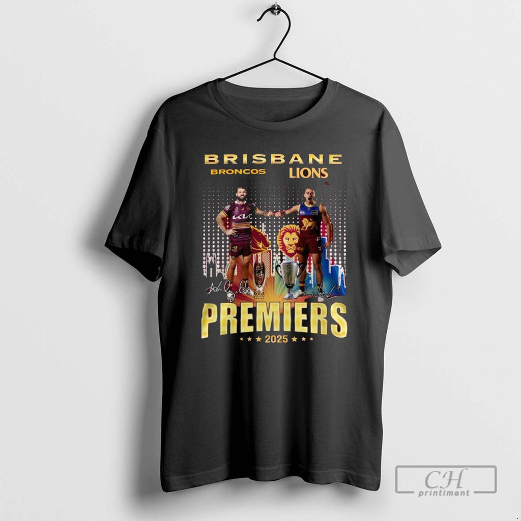 Brisbane Broncos X Lions Premiers 2025 - Adult & Kids T-Shirts, Sweatshirts & Hoodies apparel design preview 1