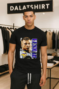 Brock Lesnar Minnesota Vikings Purple Text Portrait - Adult & Kids T-Shirts, Sweatshirts & Hoodies apparel design preview 1
