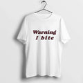 Brooklynnmilly Wearing Warning I Bite Sweater - Adult & Kids T-Shirts, Sweatshirts & Hoodies apparel design preview 1