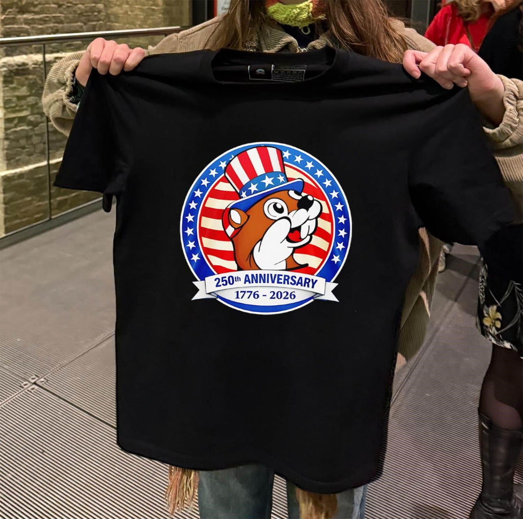 Buc-ee's Beaver 250th Anniversary 1776-2026 Uncle Sam - Adult & Kids T-Shirts, Sweatshirts & Hoodies apparel design preview 2