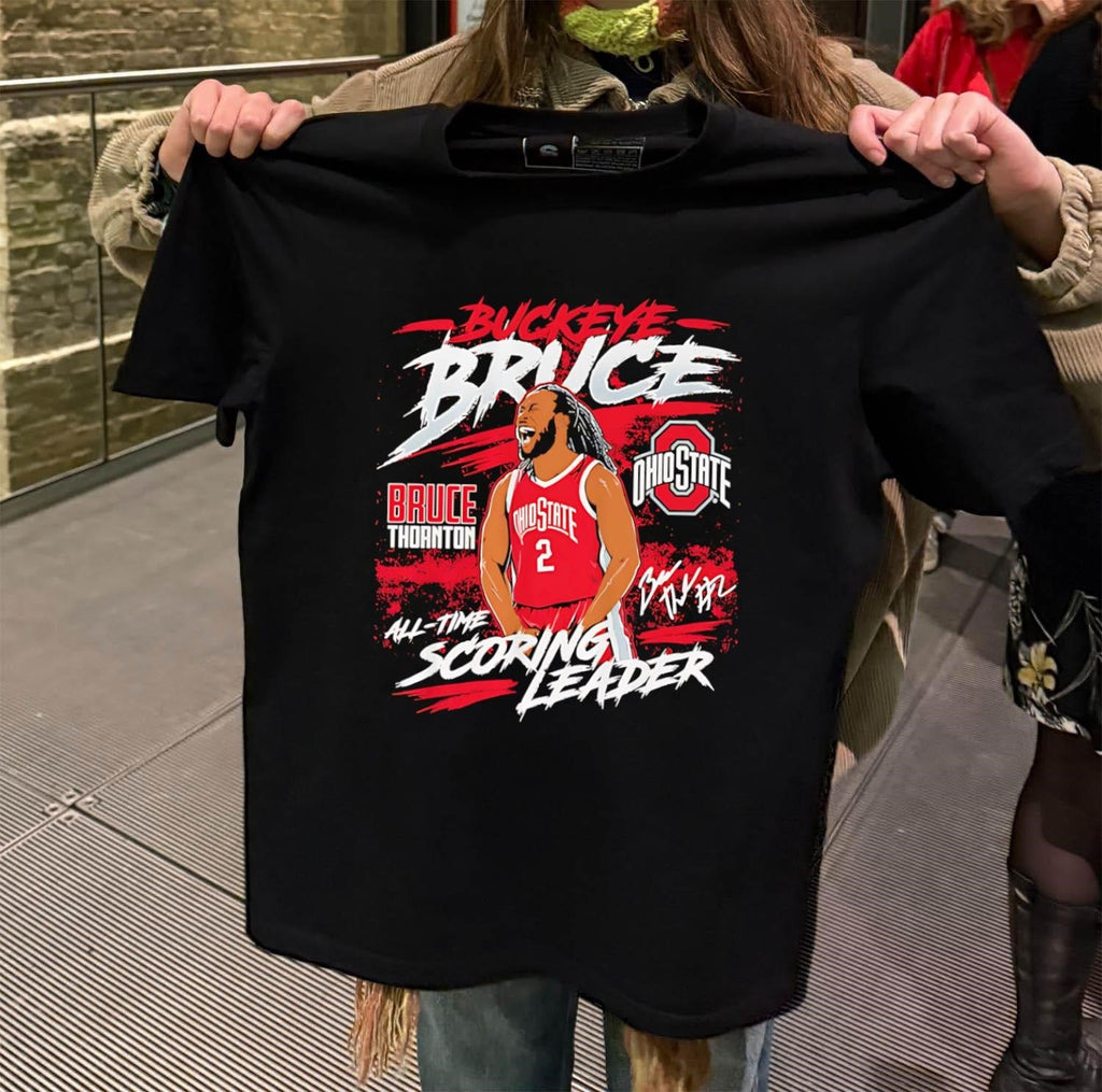 Buckeye Bruce Thornton Ohio State All-Time Scoring - Adult & Kids T-Shirts, Sweatshirts & Hoodies apparel design preview 2