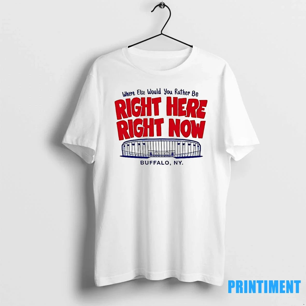 Buffalo Where Else Would You Rather Be Right Here Now - Adult & Kids T-Shirts, Sweatshirts & Hoodies apparel design preview 1