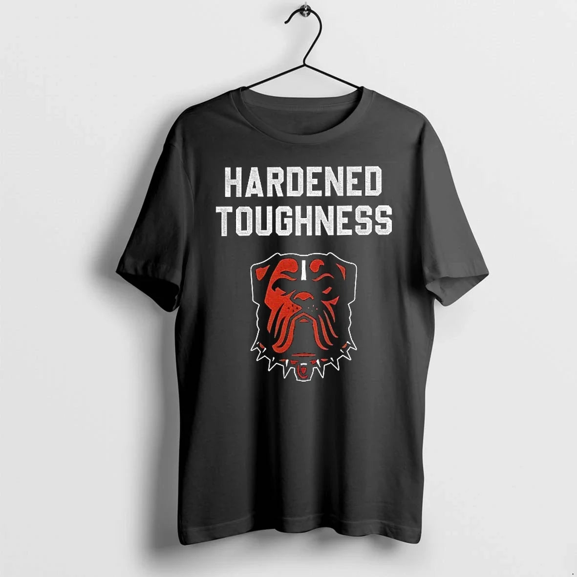 Bullmastiff Cleveland Browns Hardened Toughness Logo - Adult & Kids T-Shirts, Sweatshirts & Hoodies apparel design preview 1