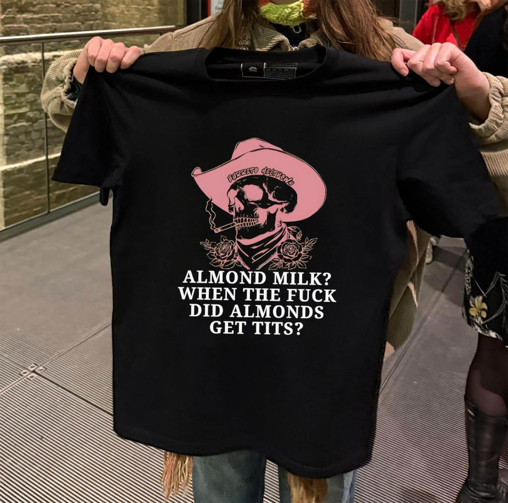 Burrito Meltdown Cowboy Skull Roses Almond Milk When - Adult & Kids T-Shirts, Sweatshirts & Hoodies apparel design preview 2