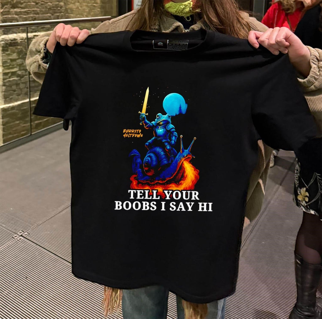 Burrito Meltdown Frog Knight Riding Fire Breathing - Adult & Kids T-Shirts, Sweatshirts & Hoodies apparel design preview 2