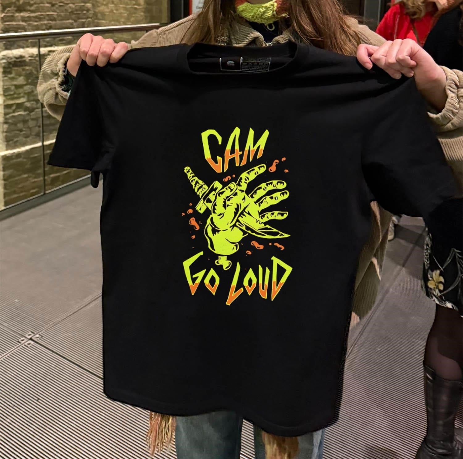 CAM Go Loud Severed Zombie Hand With Dagger Horror - Adult & Kids T-Shirts, Sweatshirts & Hoodies apparel design preview 2