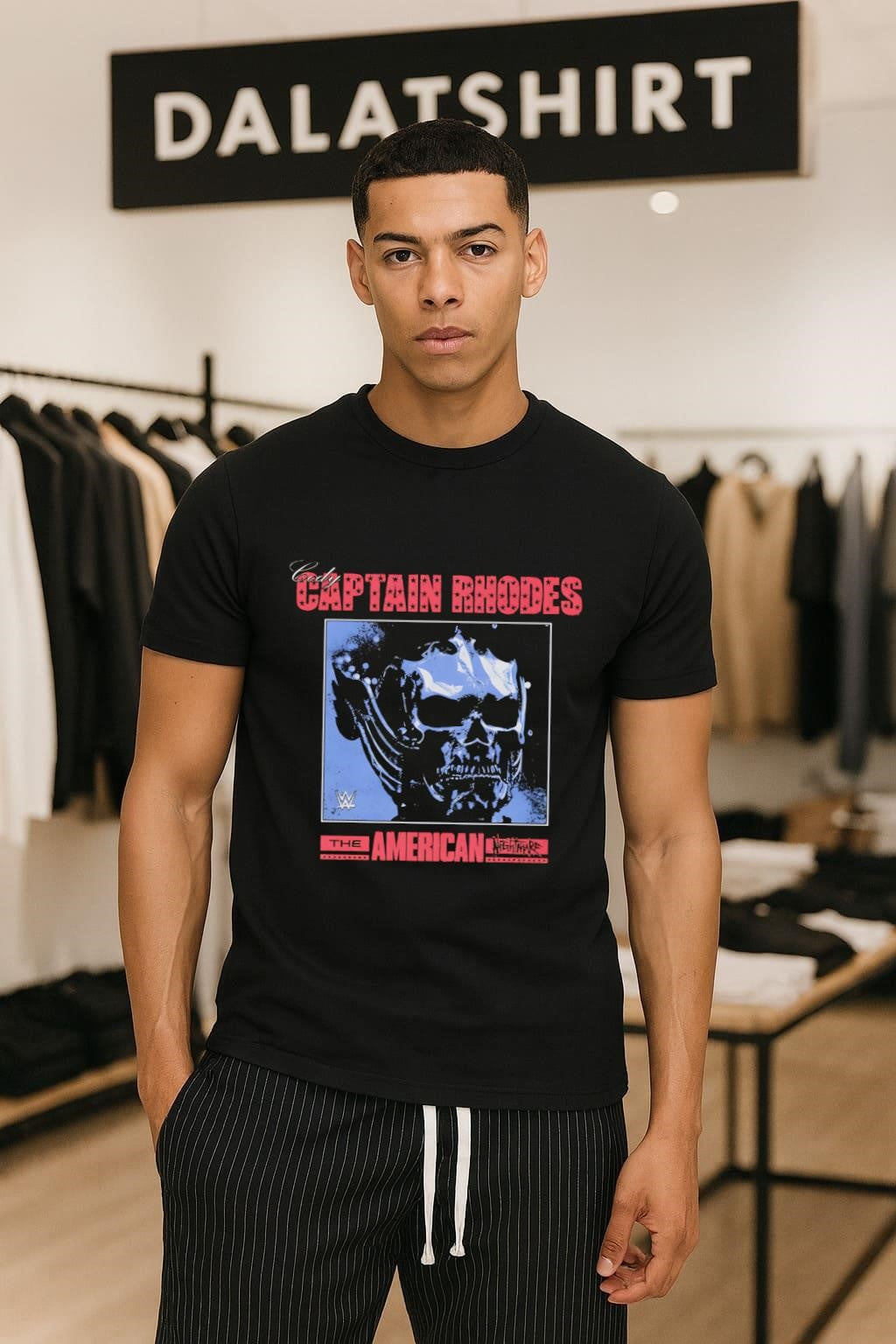 CODY CAPTAIN RHODES THE AMERICAN NIGHTMARE skull logo - Adult & Kids T-Shirts, Sweatshirts & Hoodies apparel design preview 1