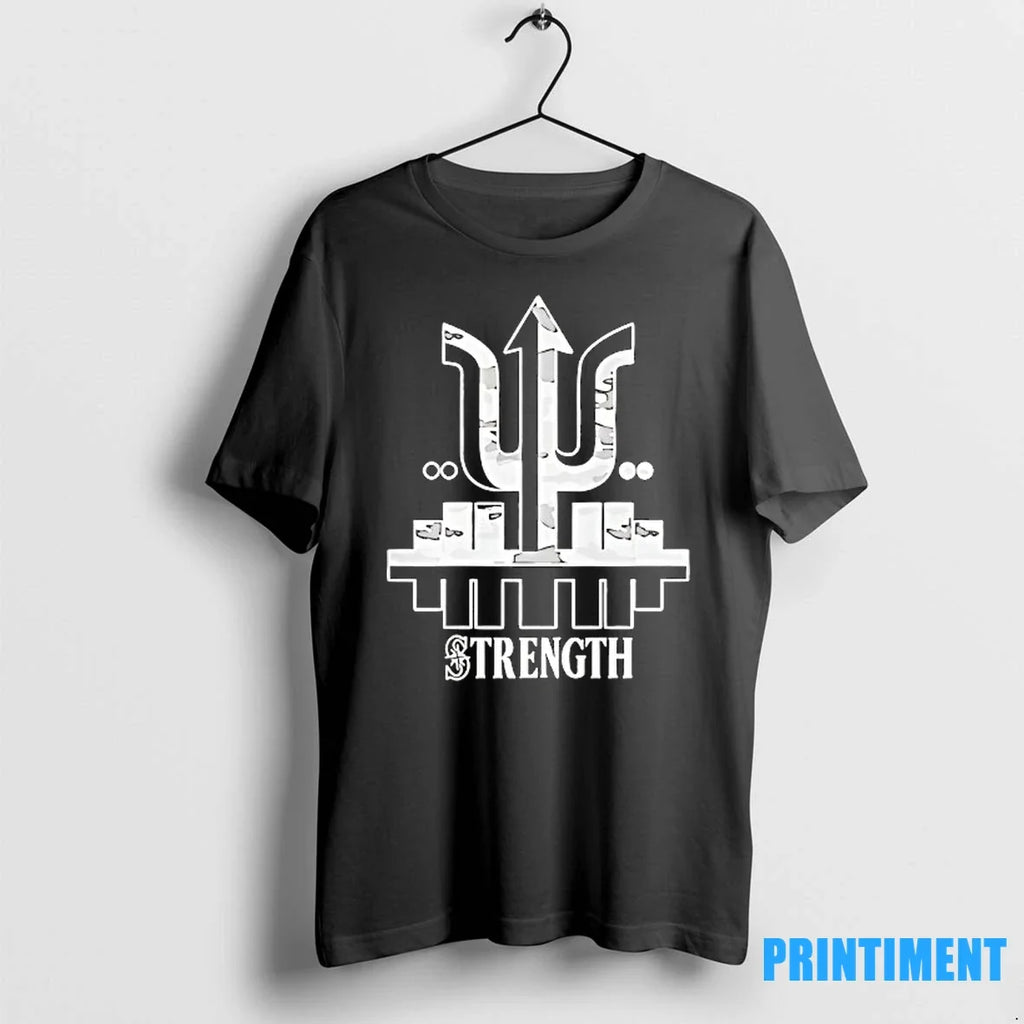 Cal Raleigh Strength Seattle Mariners Baseball - Adult & Kids T-Shirts, Sweatshirts & Hoodies apparel design preview 1