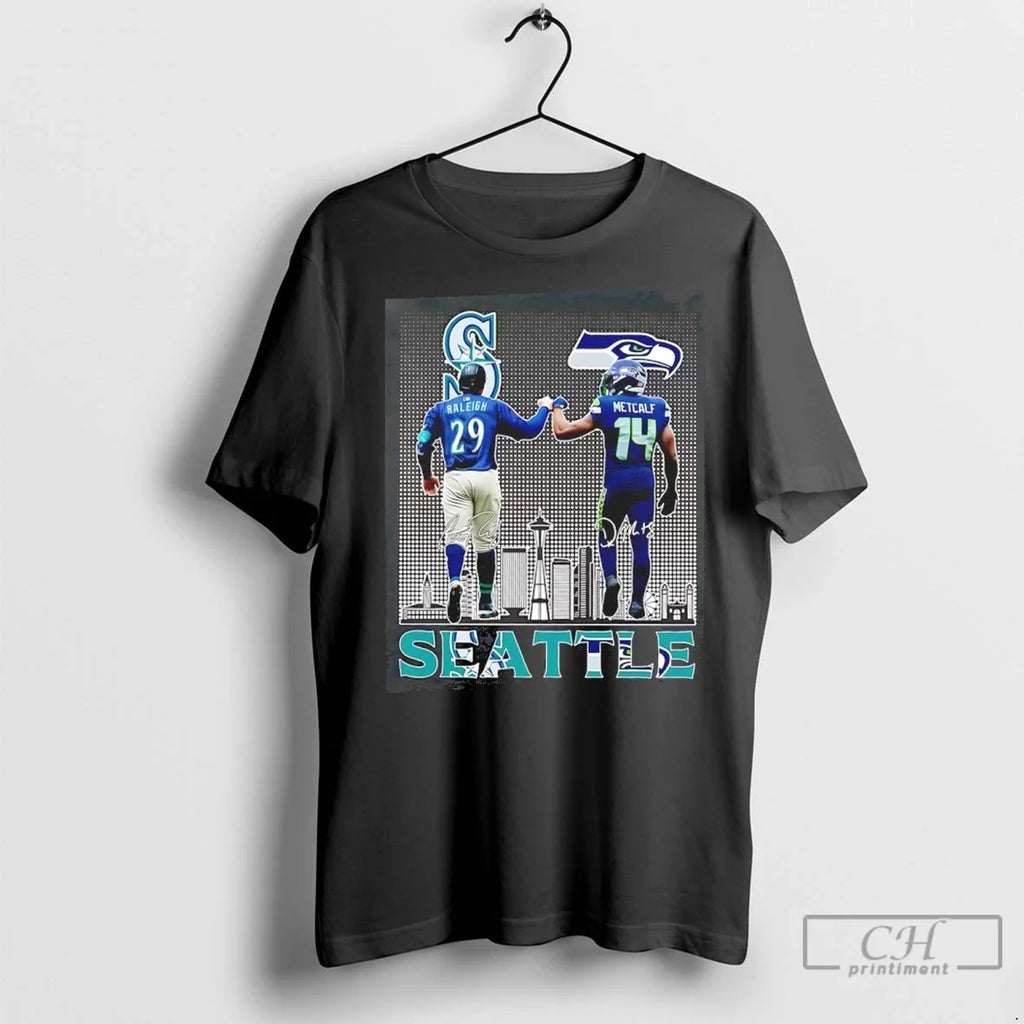 Cal Raleigh X Dk Metcalf Seattle Sports Teams - Adult & Kids T-Shirts, Sweatshirts & Hoodies apparel design preview 1