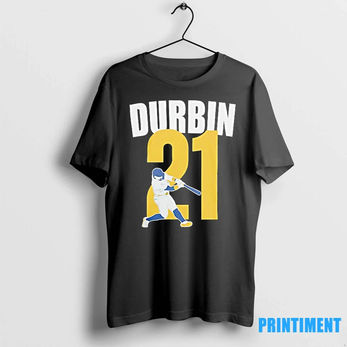 Caleb Durbin 21 Milwaukee Brewers Baseball Sweater - Adult & Kids T-Shirts, Sweatshirts & Hoodies apparel design preview 1