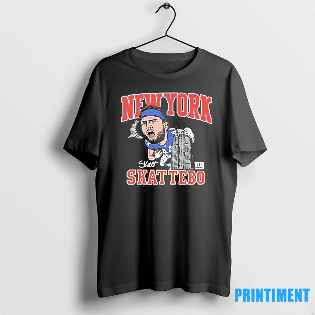 Cam Skattebo New York Giants Caricature Sweater - Adult & Kids T-Shirts, Sweatshirts & Hoodies apparel design preview 1