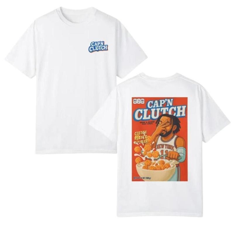 Captain Clutch Jalen Brunson Knicks Spiky Hair - Adult & Kids T-Shirts, Sweatshirts & Hoodies apparel design preview 1