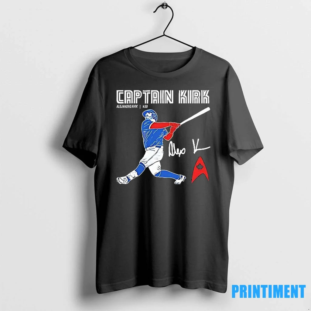 Captain Kirk Toronto Blue Jays Alejandro 30 Signature - Adult & Kids T-Shirts, Sweatshirts & Hoodies apparel design preview 1