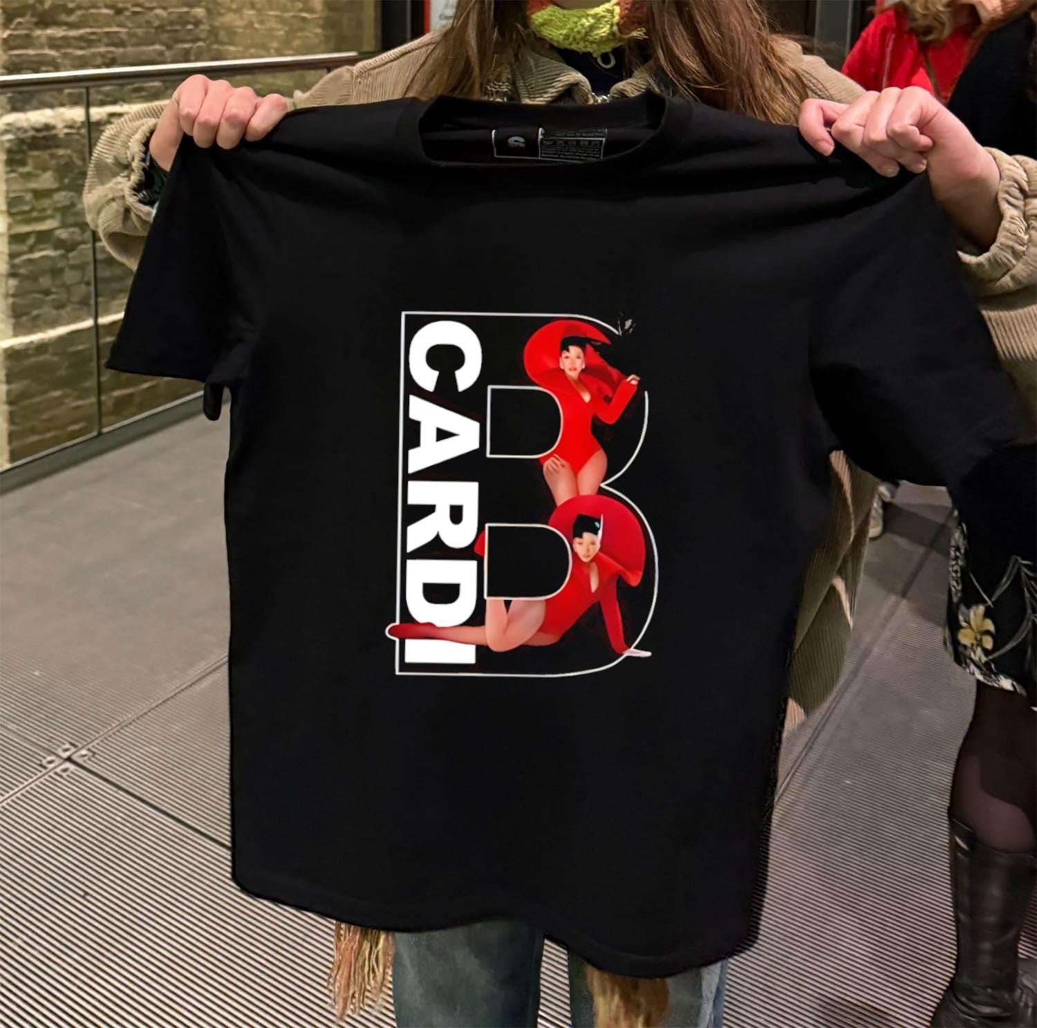 Cardi B Red Outfit Graphic Letter Design Fashion - Adult & Kids T-Shirts, Sweatshirts & Hoodies apparel design preview 2