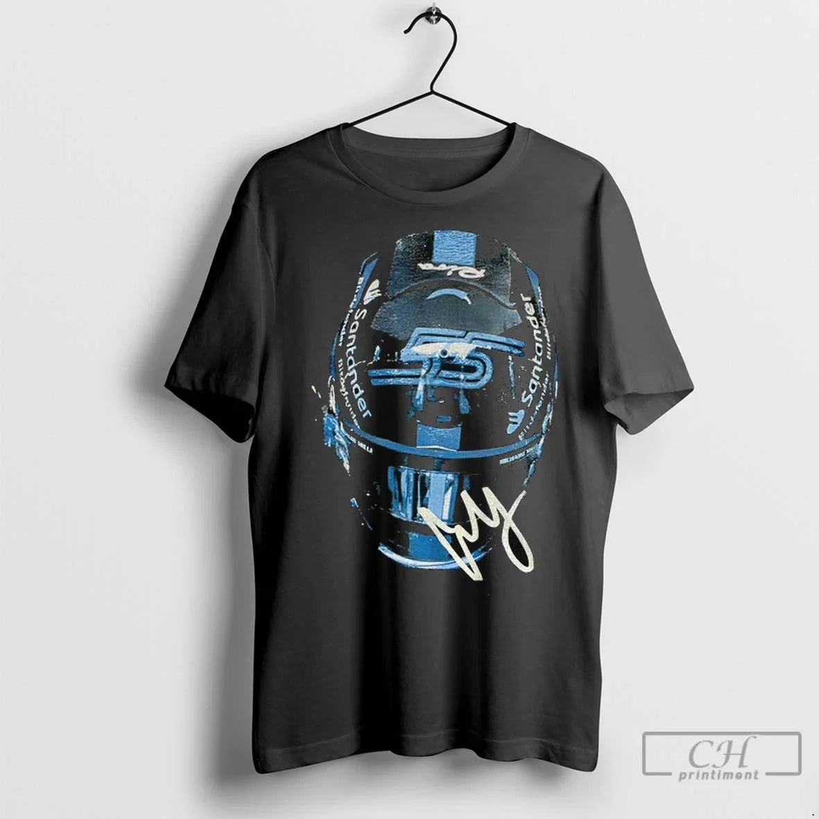 Carlos Sainz Jr Helmet Racing Motorsport Top Speed - Adult & Kids T-Shirts, Sweatshirts & Hoodies apparel design preview 1